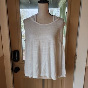 Hologram Hooded Sleeveless Shirt | M